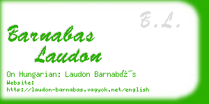barnabas laudon business card